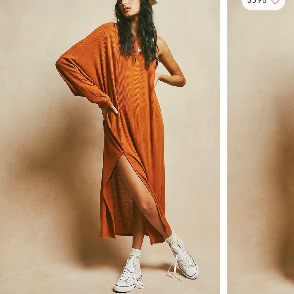 NWT Kara One Shoulder MIDI Dress- Free People